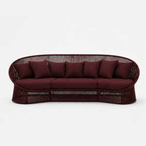 curved outdoor couch